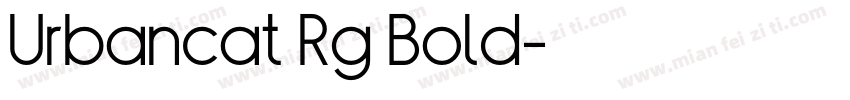 Urbancat Rg Bold字体转换